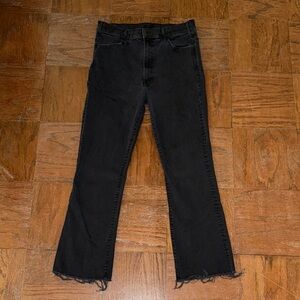 MOTHER Denim The Hustler Ankle Fray in Not Guilty wash Size 31